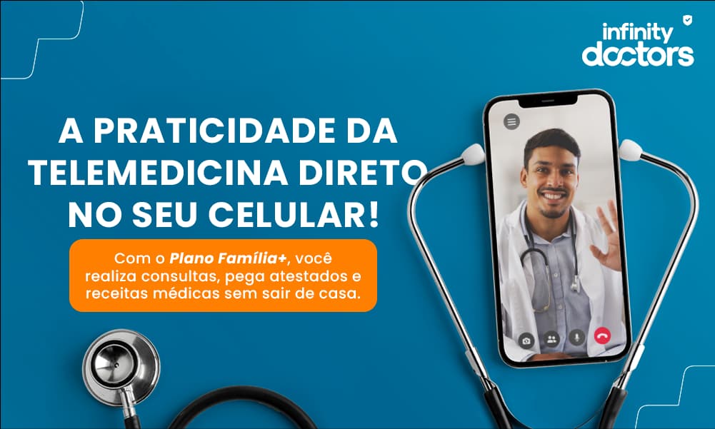 Telemedicina Infinity Doctors – Consultas, atestados e receitas sem sair de casa! A praticidade da telemedicina direto no seu celular!